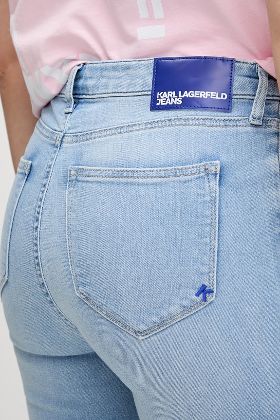 Karl Lagerfeld Jeans jeansy skinny damskie niebieski B2W10079