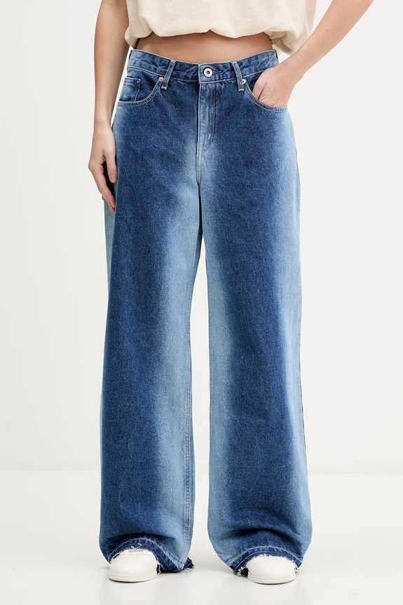 Karl Lagerfeld Jeans rifle relaxed fit dámske modrá B2W10088