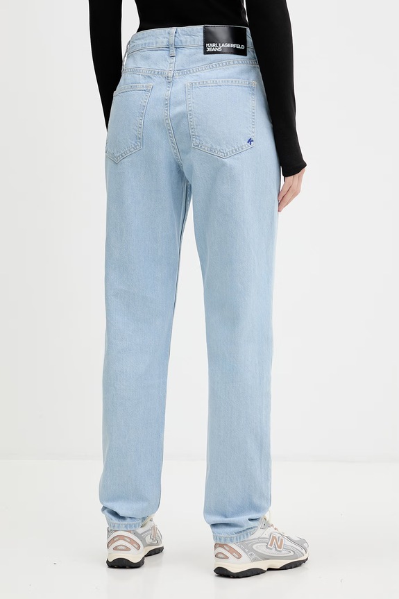 Oblečenie Karl Lagerfeld Jeans rifle mom fit dámske B2W10095 modrá