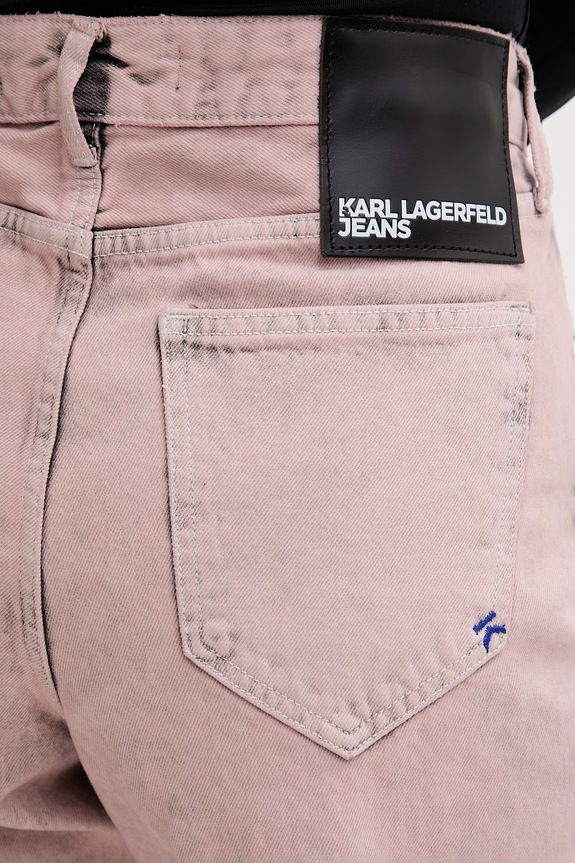 Karl Lagerfeld Jeans jeansy relaxed fit damskie różowy B2W10133