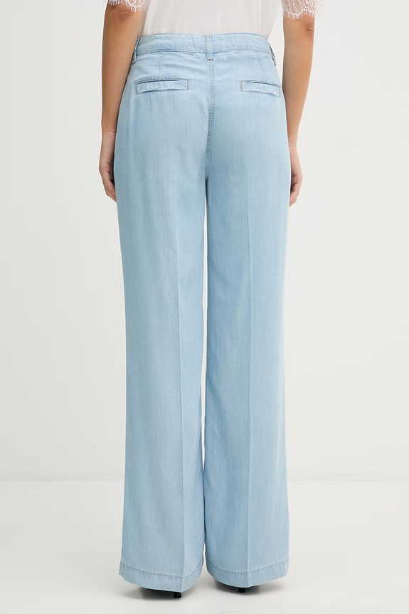 Odzież Blugirl Blumarine spodnie regularne damskie RA6081.D5049 niebieski