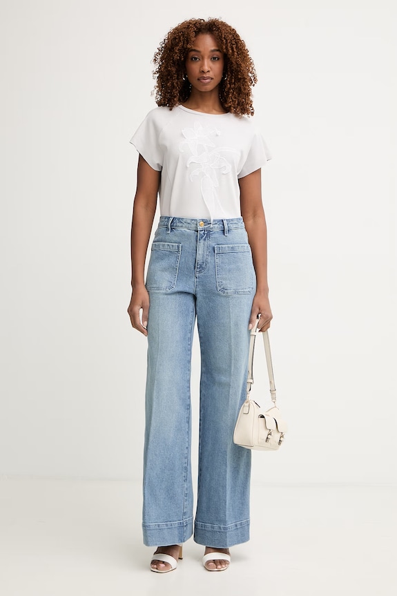 MICHAEL Michael Kors jeansy bootcut damskie MS6909IEB1 niebieski SS26