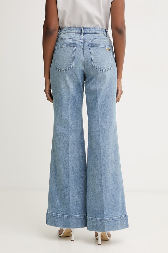 Odzież MICHAEL Michael Kors jeansy bootcut damskie MS6909IEB1 niebieski