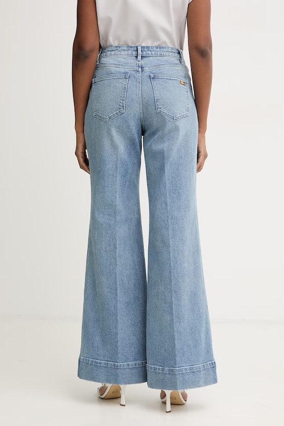 Odzież MICHAEL Michael Kors jeansy bootcut damskie MS6909IEB1 niebieski