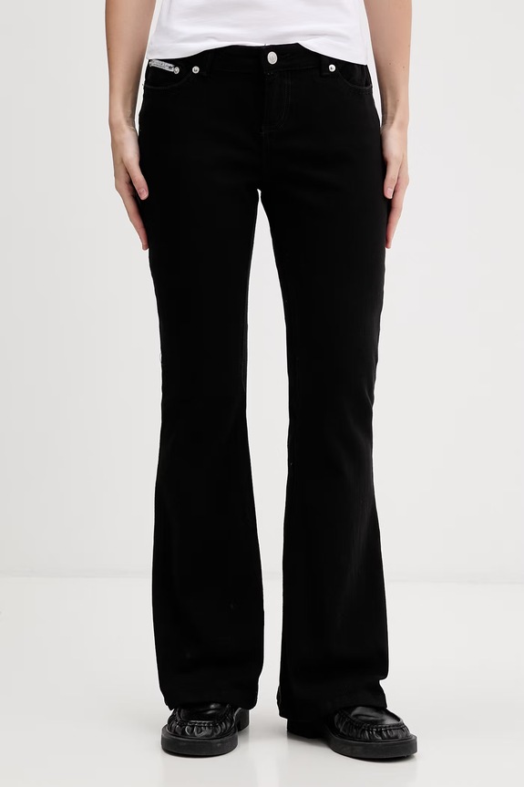 Juicy Couture flare džíny dámské LOW RISE BOOTCU černá JCDJE126955