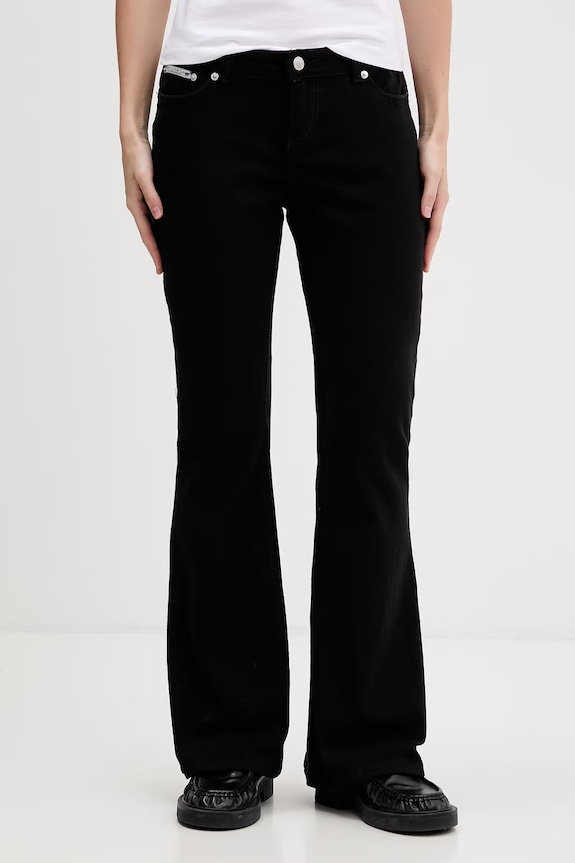 Juicy Couture flare džíny dámské LOW RISE BOOTCU černá JCDJE126955