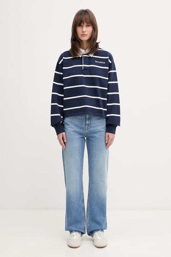 Sporty & Rich джинси straight жіночі PA01578300BL137 блакитний