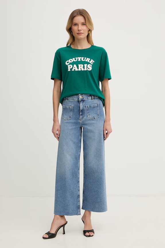 Morgan Τζιν relaxed fit Γυναικεία PODI μπλε SS26