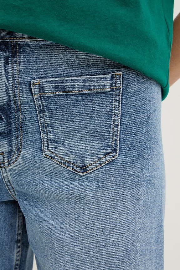 Morgan Τζιν relaxed fit Γυναικεία μπλε PODI