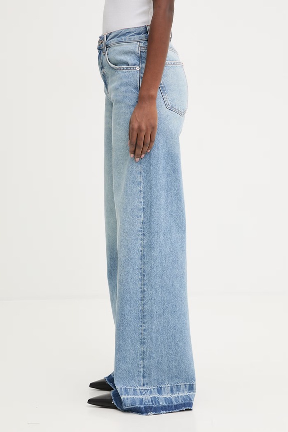 Anine Bing Lewis blugi wide leg pentru femei A.06.11592 albastru SS26