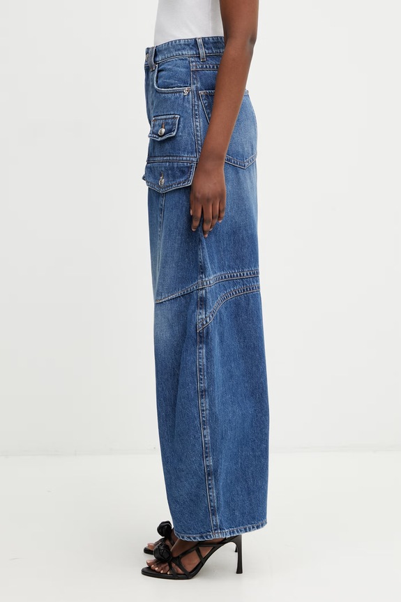 Sportmax Spxviolino jeansy damskie 2612181052600 niebieski SS26