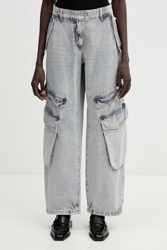 WRSTBHVR Blake jeansy relaxed fit damskie niebieski W8026SB.3172