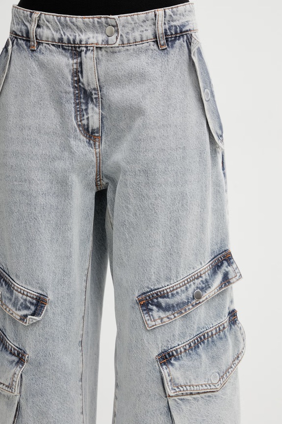 WRSTBHVR Blake jeansy relaxed fit damskie W8026SB.3172 niebieski