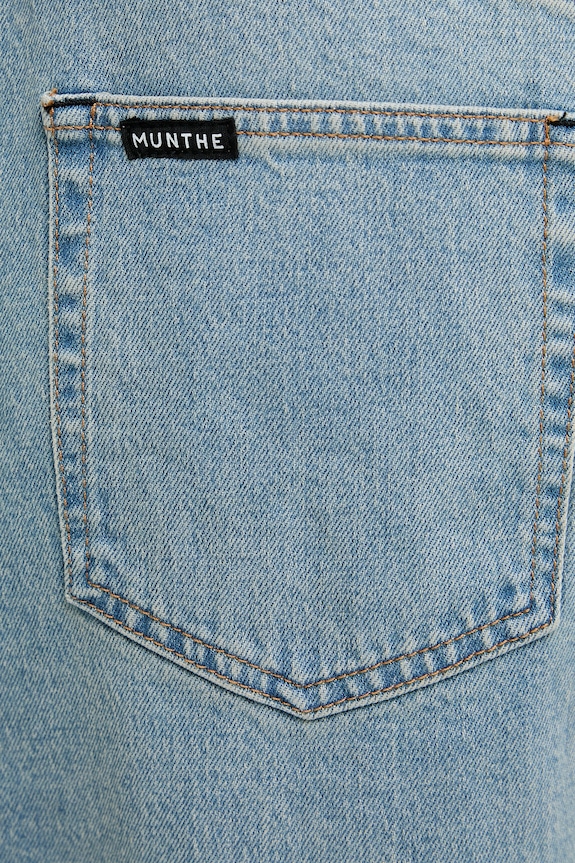 MUNTHE blugi wide leg pentru femei BRALI 261143526187 albastru