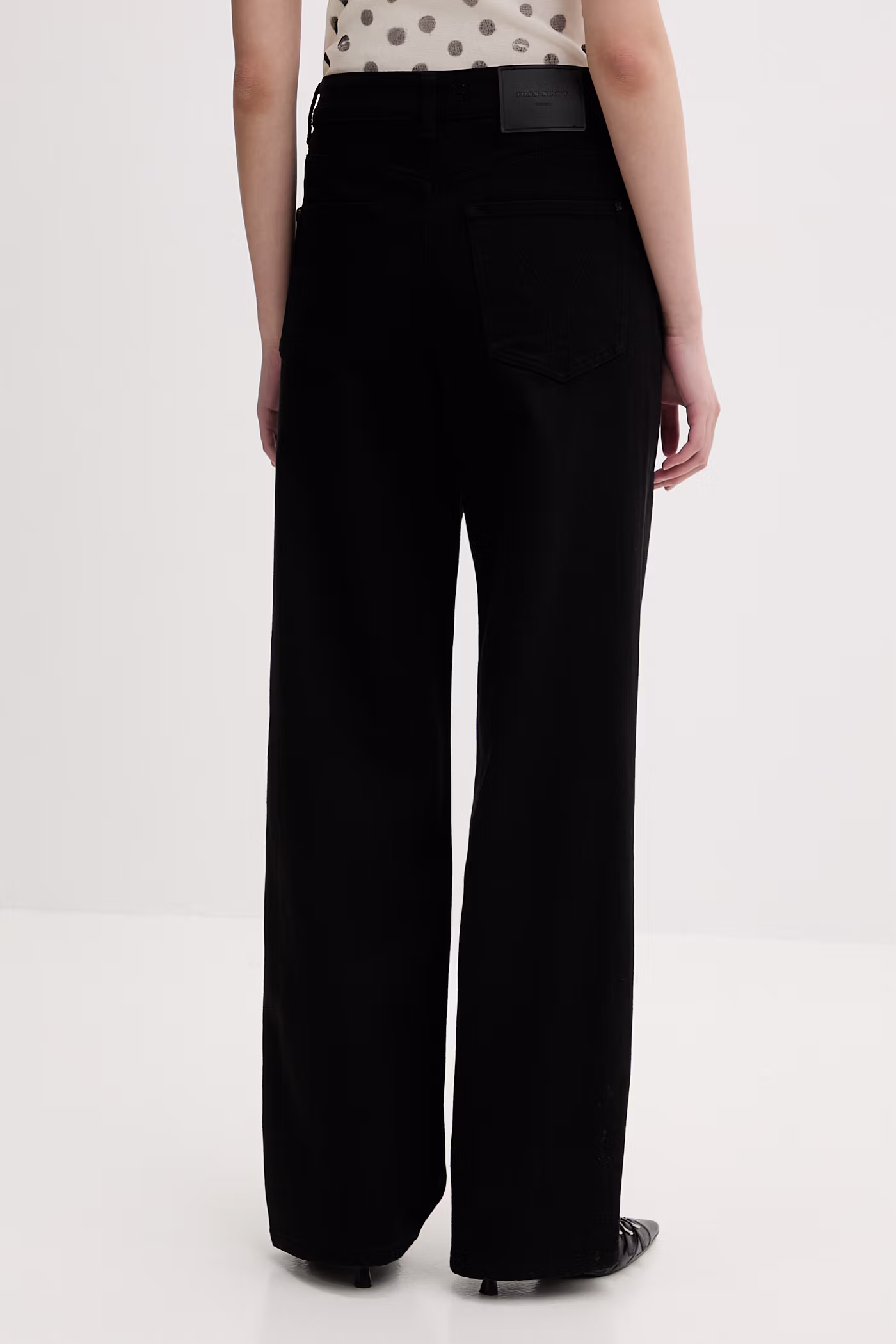 Odzież Miss Sixty jeansy straight damskie 6M1JJ2521I czarny