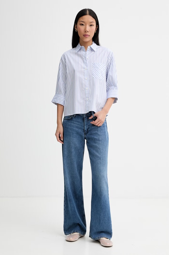 Rag & Bone rifle rovné dámske RJ4126S1FRI modrá SS26