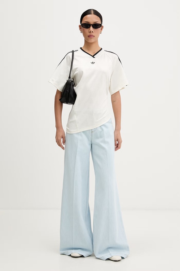 ViCOLO jeansy wide leg damskie DAB5023 niebieski SS26
