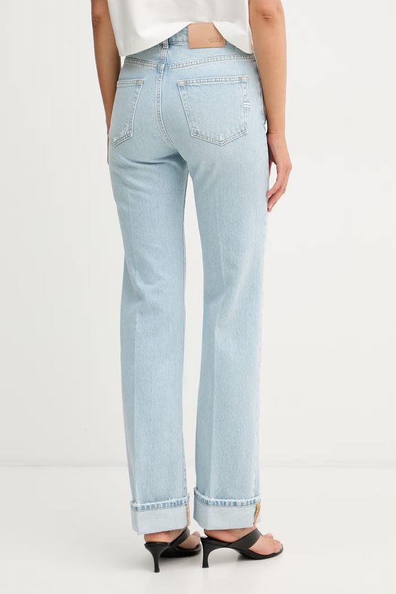 Ruházat ViCOLO egyenes farmer női DAB5055 kék