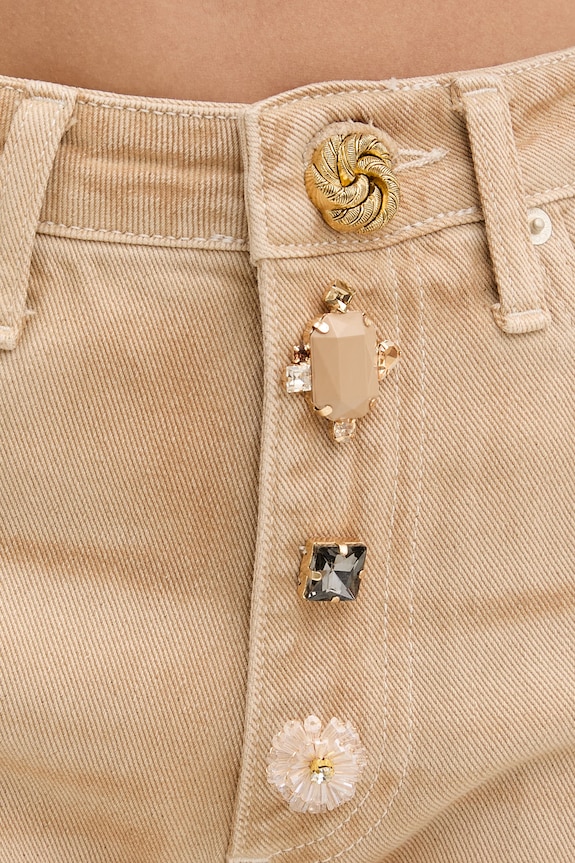 ViCOLO jeansy regular damskie zielony DAB5112