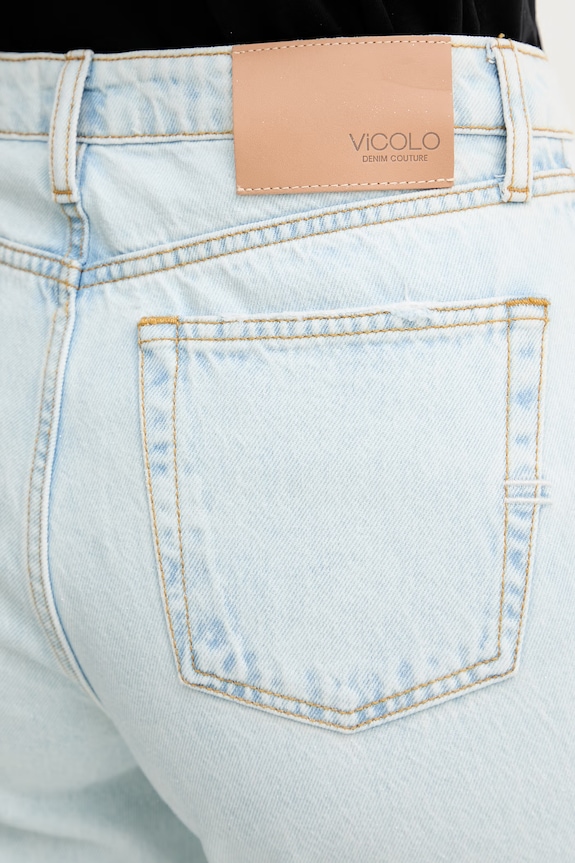 ViCOLO jeansy damskie niebieski DAB5115