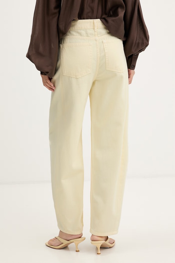 Odzież ViCOLO jeansy relaxed fit damskie DAB5150 żółty