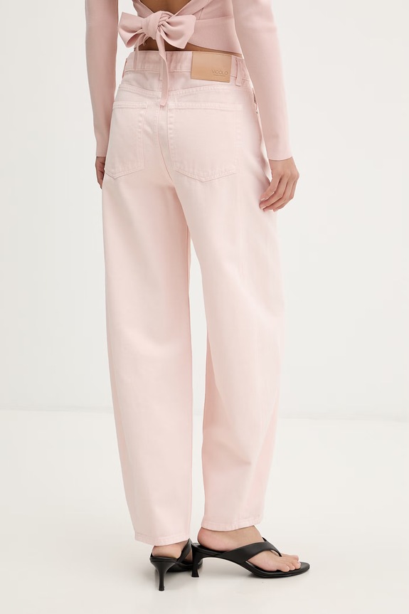 Odzież ViCOLO jeansy relaxed fit damskie DAB5150 różowy