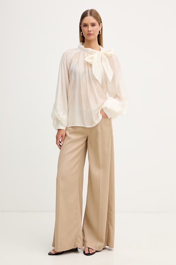 ViCOLO széles szárú farmer női DAB5151 bézs SS26