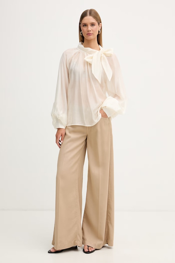 ViCOLO wide leg Γυναικεία DAB5151 μπεζ SS26