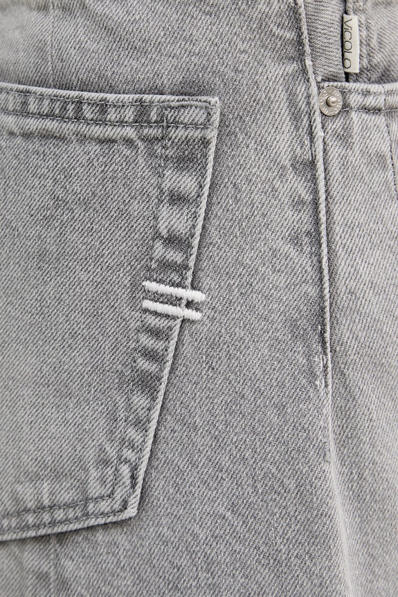 ViCOLO jeansy relaxed fit damskie szary DAB5156