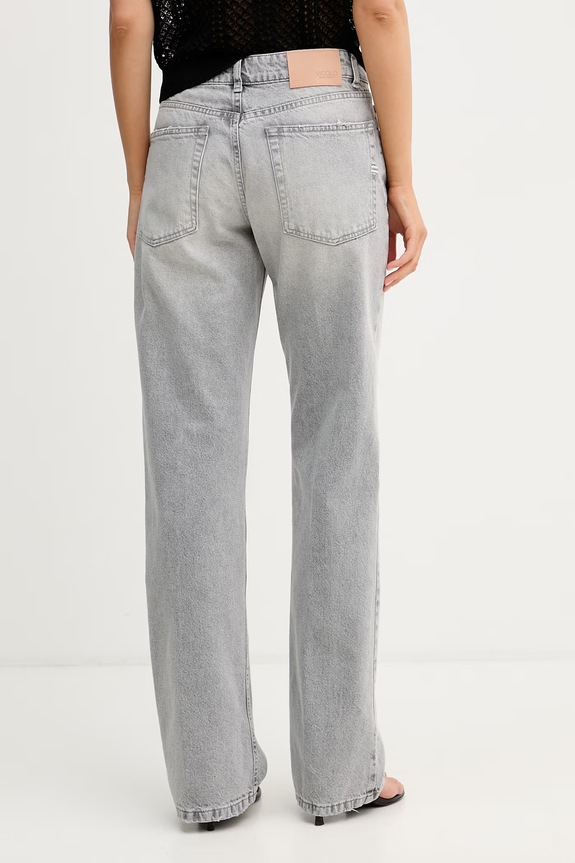 Odzież ViCOLO jeansy straight damskie DAB5157 szary