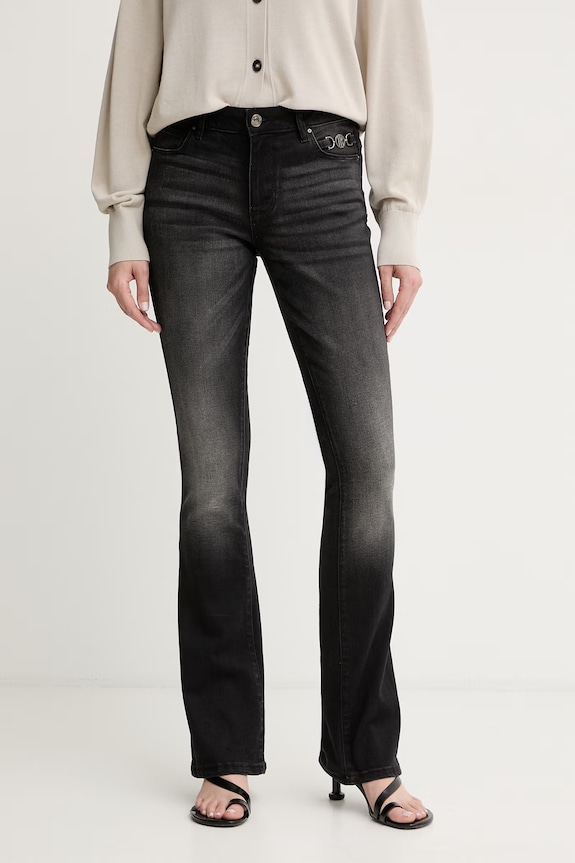 Fracomina bootcut kavbojke ženske BELLA črna FP25WV8020D46404