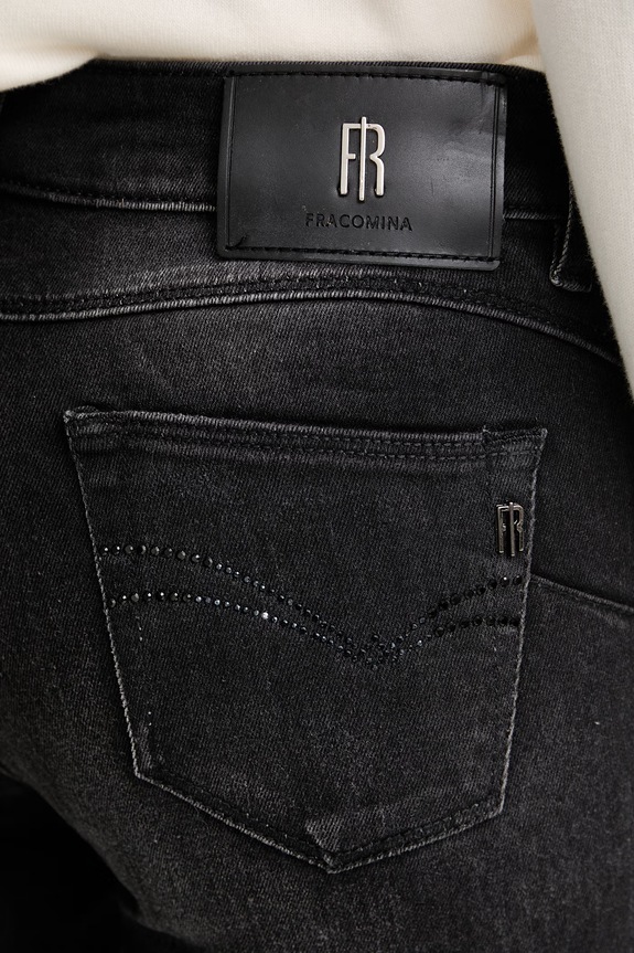 Fracomina rifle slim fit dámske BELLA čierna FP25WV8000D46404