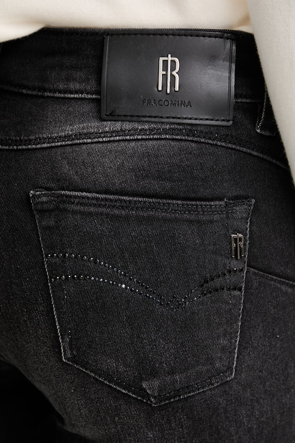 Fracomina rifle slim fit dámske BELLA čierna FP25WV8000D46404