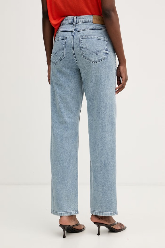 Îmbrăcăminte U.S. Polo Assn. blugi straight pentru femei USPA LONG LEG STRAIGHT FIT WUP0104.S01 albastru