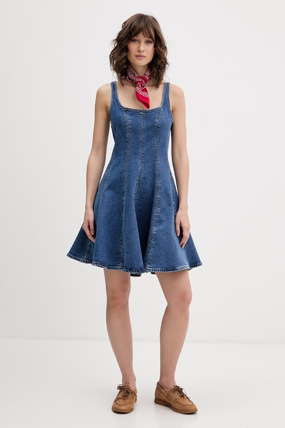 HUGO Blue Καλοκαιρινό φόρεμα ντένιμ Gademe_B 50568776 μπλε SS26