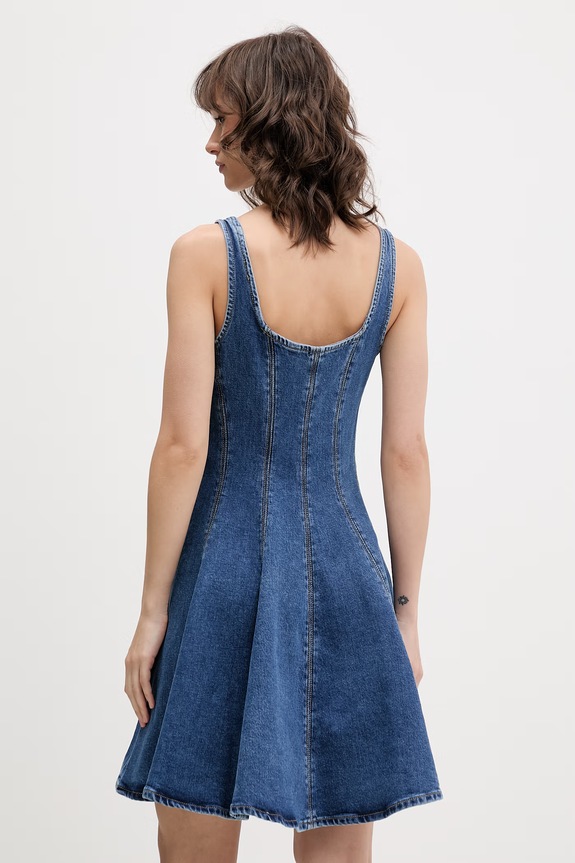 Ρούχα HUGO Blue Καλοκαιρινό φόρεμα ντένιμ Gademe_B 50568776 μπλε