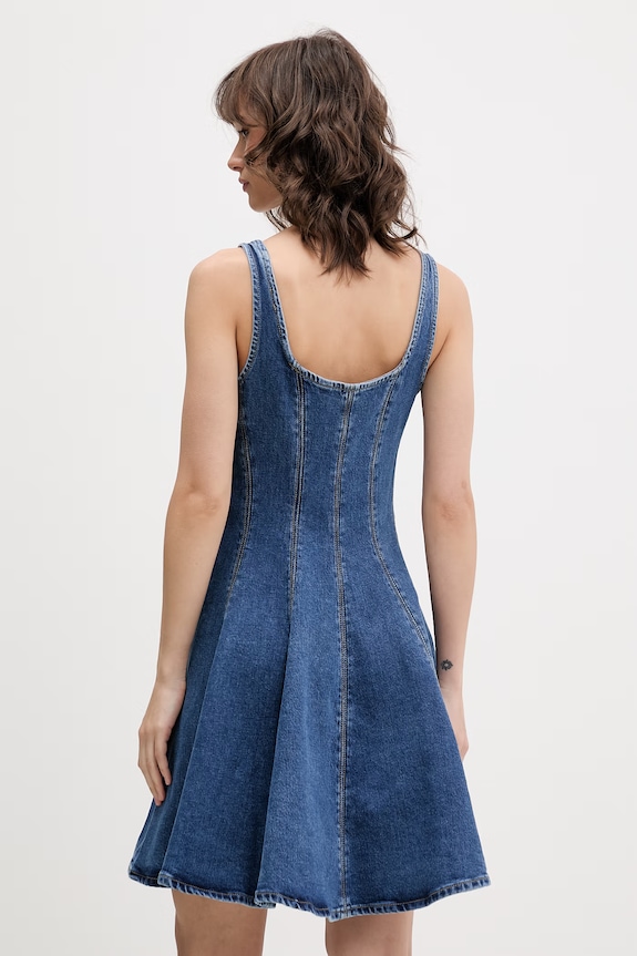 Ρούχα HUGO Blue Καλοκαιρινό φόρεμα ντένιμ Gademe_B 50568776 μπλε