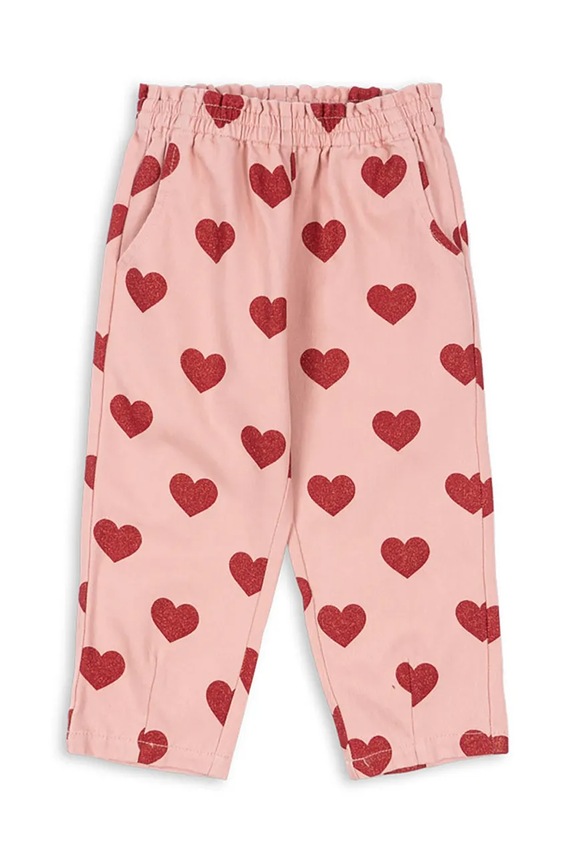 Konges Sløjd jeans copii MAGOT FRILL PANTS GOTS KS104358.PreSpring roz SS26