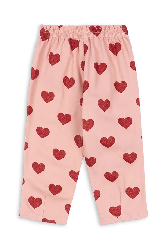 Fete Konges Sløjd jeans copii MAGOT FRILL PANTS GOTS KS104358.PreSpring roz