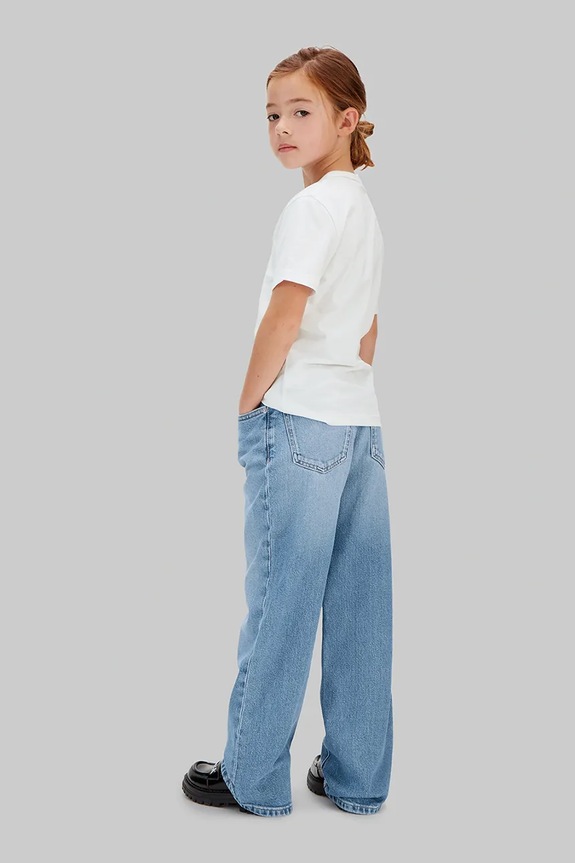 Calvin Klein Jeans jeansy dziecięce HR WIDE niebieski IG0IG03053.128.176.PPY2