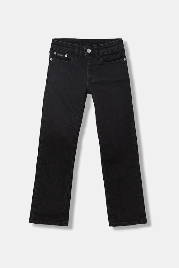 Calvin Klein Jeans jeans copii MR STRAIGHT reglabil negru IG0IG03054.128.176.PPY2