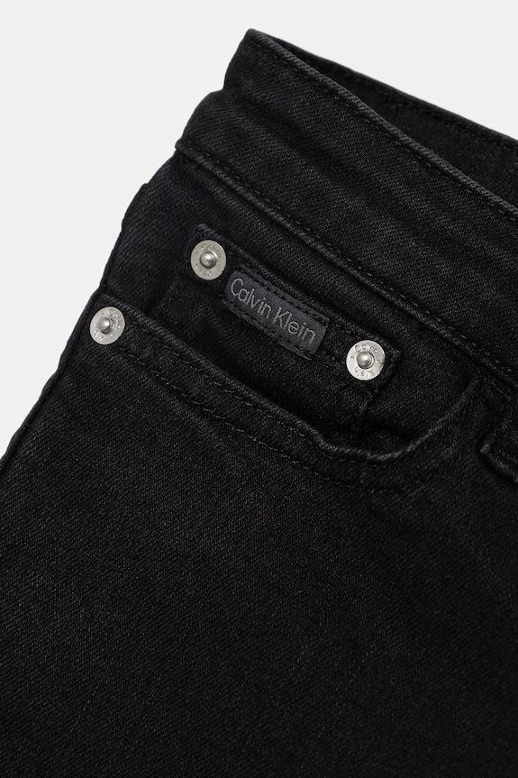 Fete Calvin Klein Jeans jeans copii MR STRAIGHT IG0IG03054.128.176.PPY2 negru