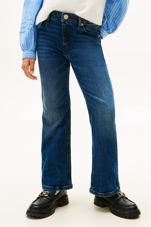 Tommy Hilfiger jeansy dziecięce FLARE Planet friendly niebieski KG0KG08959.128.176.PPY2