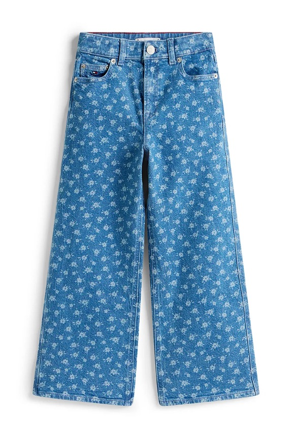 Детски дънки Tommy Hilfiger MABEL WIDE KG0KG08960.128.176.PPY2 син SS26