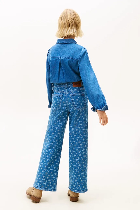 Детски дънки Tommy Hilfiger MABEL WIDE син KG0KG08960.128.176.PPY2