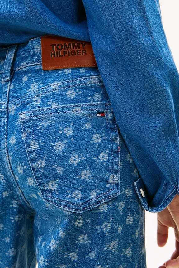 Детски дънки Tommy Hilfiger MABEL WIDE KG0KG08960.128.176.PPY2 син