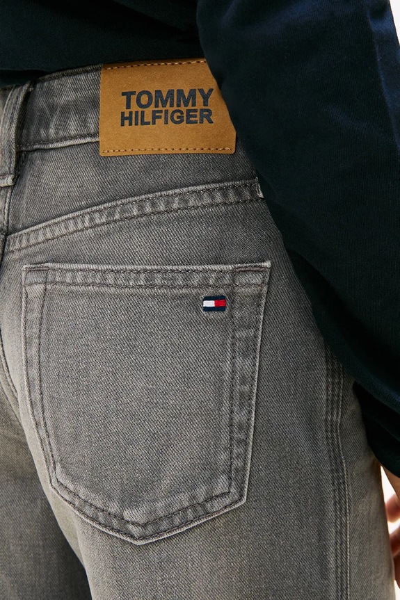 Dječje traperice Tommy Hilfiger MABEL WIDE KG0KG09286.116.122.PPY2 siva