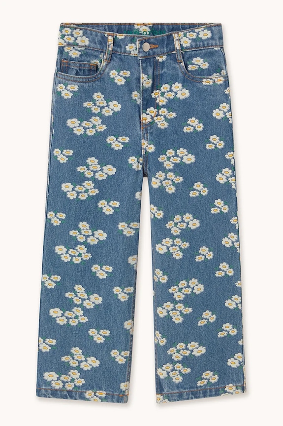 Παιδικά τζιν Tinycottons BLOSSOMS DENIM JEANS SS26.334 μπλε SS26