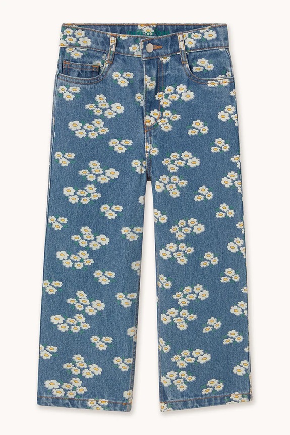 Παιδικά τζιν Tinycottons BLOSSOMS DENIM JEANS SS26.334 μπλε SS26