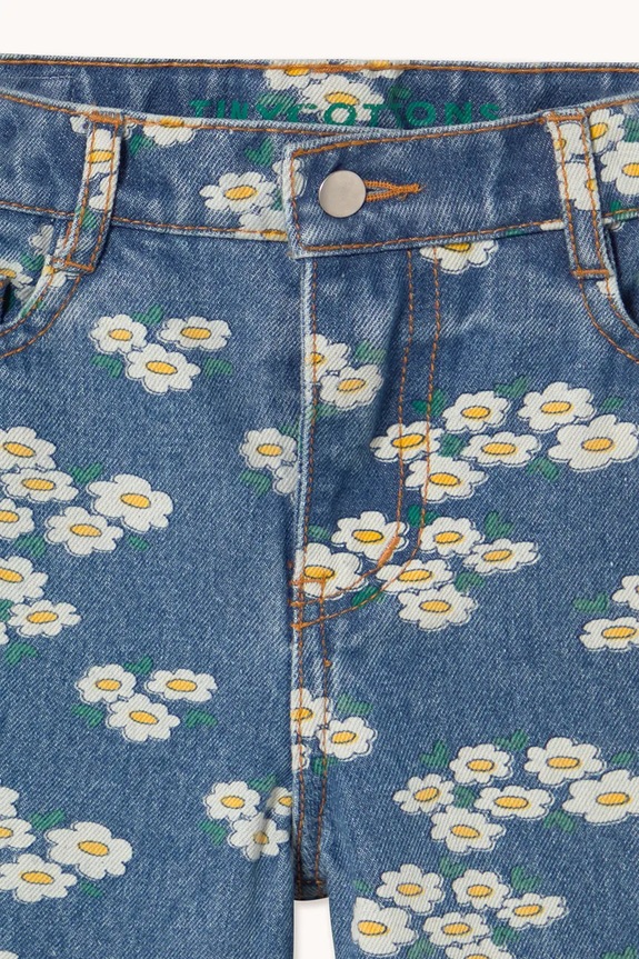 Παιδικά τζιν Tinycottons BLOSSOMS DENIM JEANS μπλε SS26.334